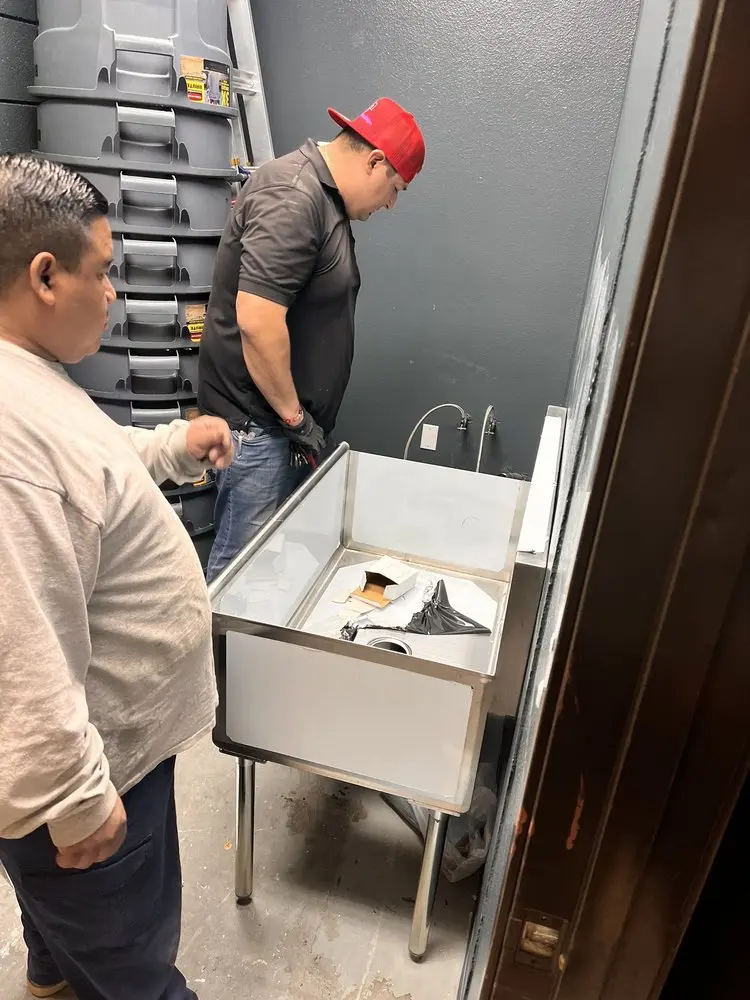 Commercial plumbing and sink installation in Green Meadows